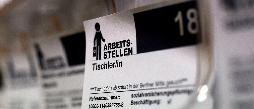 Weniger Arbeitslose in Deutschland.