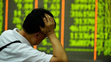 Die Aktienkurse sind in China erneut abgestürzt.