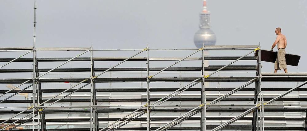Auch in der Bauwirtschaft sind in Berlin neue Jobs entstanden.