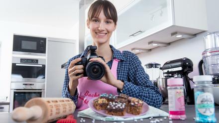Glücksbäckerei im Netz. Kathrin Runge ist Bloggerin und muss auch fotografieren können. 