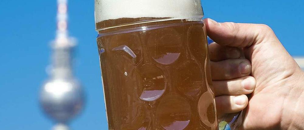 Süden in Berlin. Bayerisches Bier wird auch an der Spree immer häufiger getrunken.