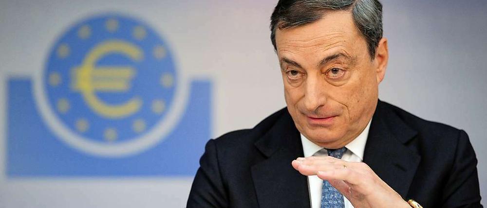 EZB-Präsident Mario Draghi am Donnerstag in Frankfurt am Main.