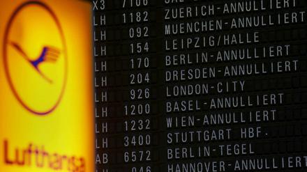 Erst im September waren Lufthansa-Flüge ausgefallen. Der Tarifstreit dauert seit zwei Jahren an.