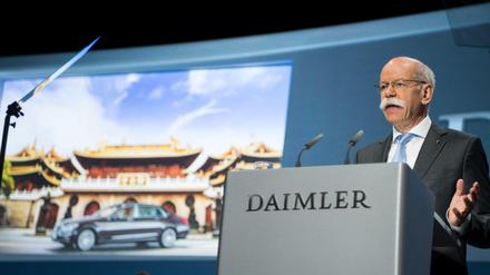 Daimler-Chef Dieter Zetsche verspricht den Aktionären eine hohe Dividende.