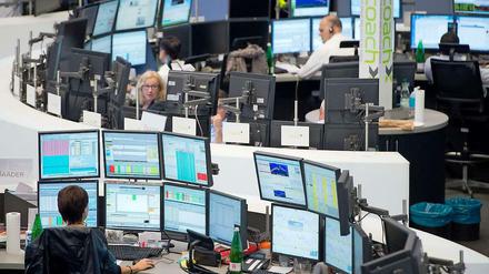 Schlechte Stimmung. An der Frankfurter Börse rutschen die Aktienkurse.