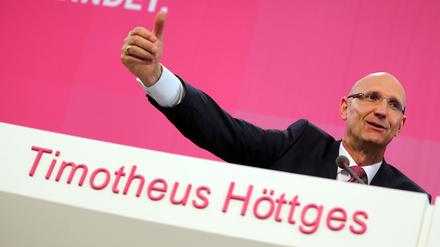 Höttges polarisiert. Der Vorstandsvorsitzende der Deutschen Telekom, Timotheus Höttges, stößt mit sienen Plänen auf Widerstand.