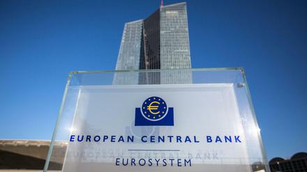 Die Zentrale der Europäischen Zentralbank (EZB).