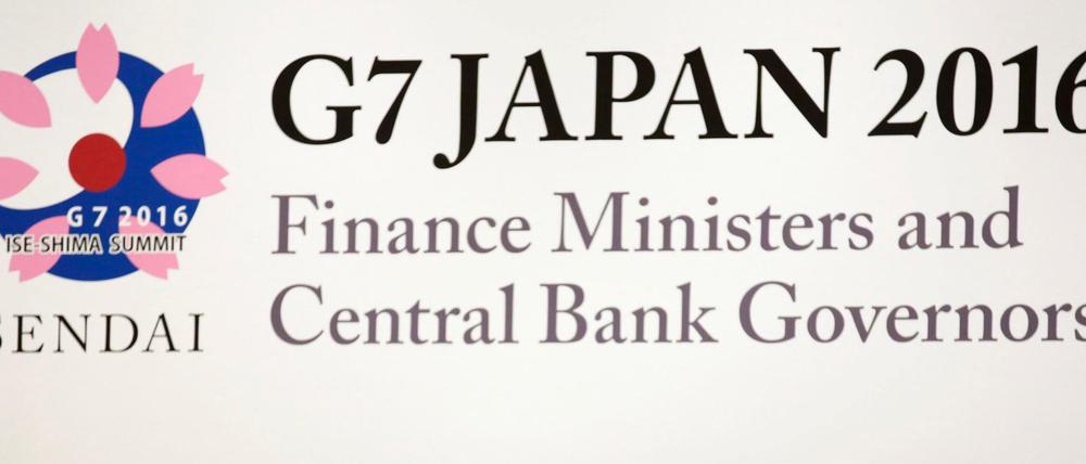 Der US-Finanzminister Jacob Lew spricht bei der G7 Konferenz der Finanzminister in Japan.