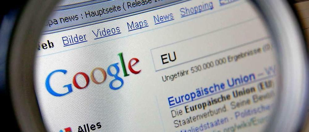 Die EU will schärfer gegen Google vorgehen.