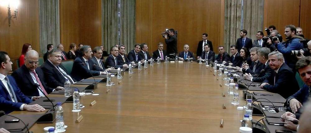 Nach der gescheiterten Wahl des Staatschefs traf sich das Kabinett. 