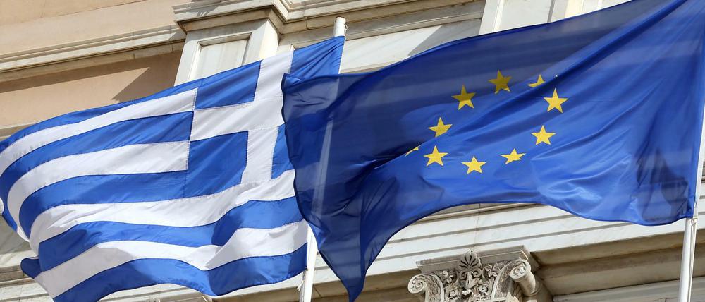 Die Euro-Finanzminister widmen sich am 20.02.2017 der griechischen Schuldenkrise.