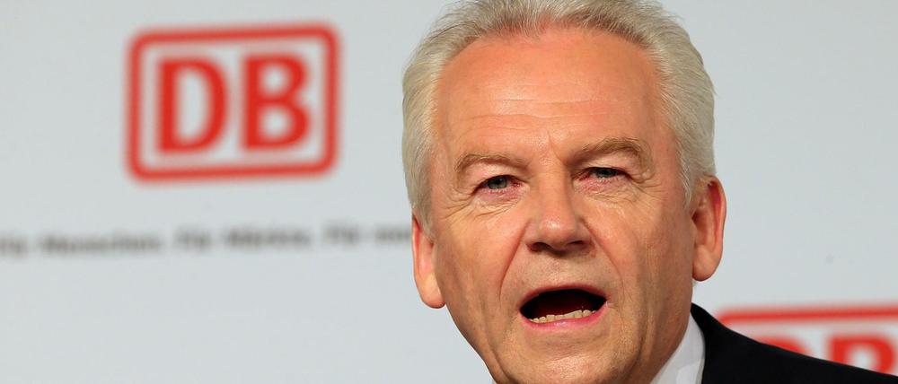 Rüdiger Grube, Vorstandsvorsitzender der Deutsche Bahn AG.