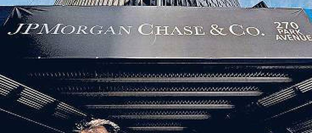 Gewinner der Krise. Während andere Institute taumelten, schrieb der weitverzweigte JP Morgan-Konzern noch solide Gewinne. In keinem einzigen Quartal verlor die US-Bank Geld. Foto: dpa