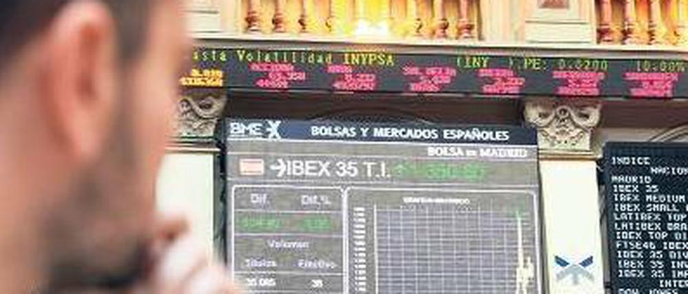 Die Börse in Madrid und die spanischen Finanzen stehen unter Beobachtung. 