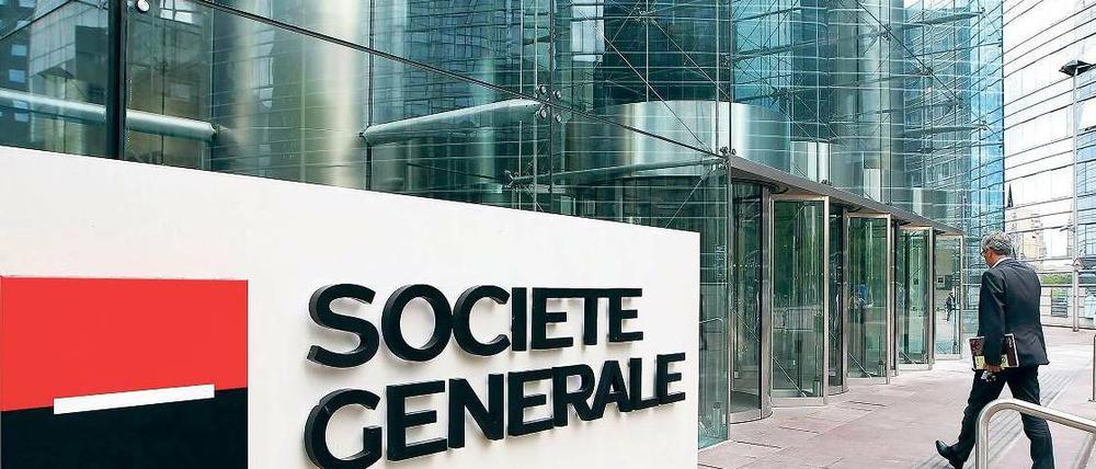 Im Visier. Nach Gerüchten über eine mögliche Pleite der zweitgrößten Bank Frankreichs war der Aktienkurs der Sociéte Générale am Mittwoch um bis zu 20 Prozent gefallen.