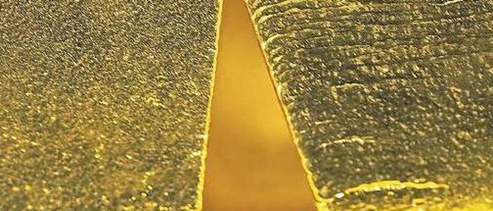 Die Reserve. 3400 Tonnen Gold stehen in der Bilanz der Bundesbank. Foto: dpa