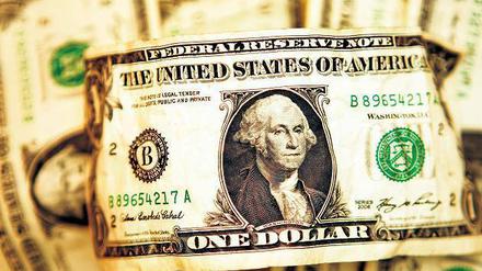 Immer doller: Erst sollte der Penny aus dem Verkehr gezogen werden, jetzt geht es um den kleinen Schein. Die Ein-Dollar-Note zeigt den ersten amerikanischen Präsidenten George Washington.