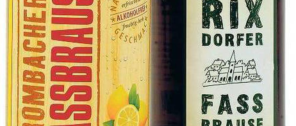 Alt und neu. Die „Rixdorfer Fassbrause“ wird nach Originalrezept gebraut, die Krombacher Limo nicht. 