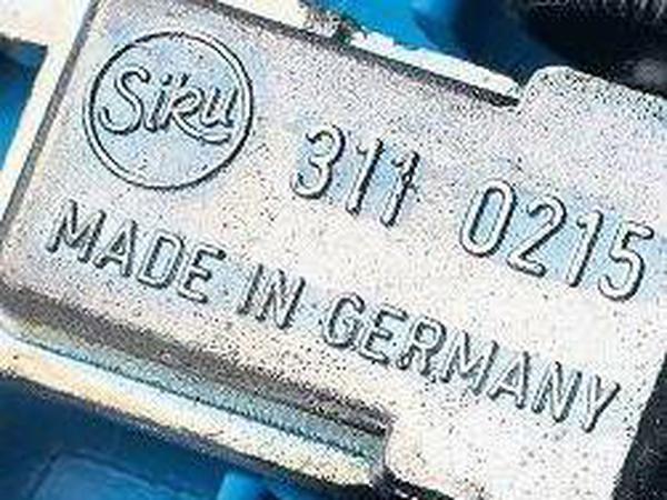 Gefragt. Spielzeug aus Deutschland – hier ein Auto der Marke Siku. 