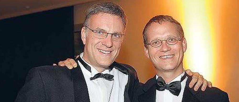 Schon viele Jahre befreundet: Stephan Schwarz (li.) und Eric Schweitzer. 
