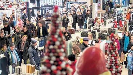 Vor der Ruhe. Das letzte Wochenende vor Weihnachten gilt im Einzelhandel als besonders umsatzstark. 