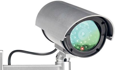 So gut sichtbar wie diese hier sind die Kameras bei der verdeckten Videoüberwachung nicht. 