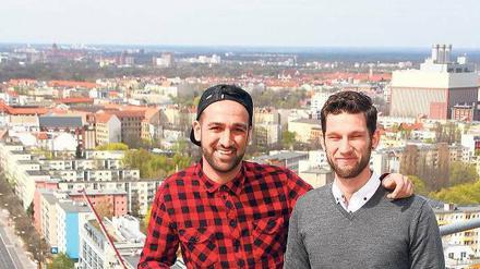Über den Kunden. Mit ihrem Start-up Housy wollen Raymond Naseem (l.) und Sebastian Melchert den Berliner Mietmarkt umkrempeln. 
