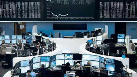 Nervöser Handel auch am Mittwoch in Frankfurt: Rund um den Globus fliehen Anleger und Investoren aus den Aktien.