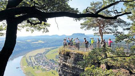 Schöne Aussicht. Die Sächsische Schweiz zählt zu den beliebtesten Zielen in Deutschland. Auf der ITB will Sachsen mit der Schönheit seiner Natur werben, zuletzt hat das Image des Bundeslandes gelitten, auch wegen Pegida. 