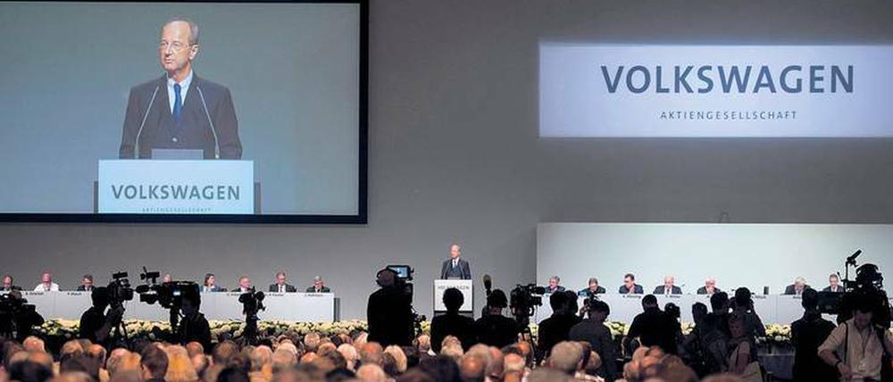 Neuer Ton: Aufsichtsratschef Pötsch verneigte sich am Mittwoch rhetorisch tief vor den Anteilseignern. 