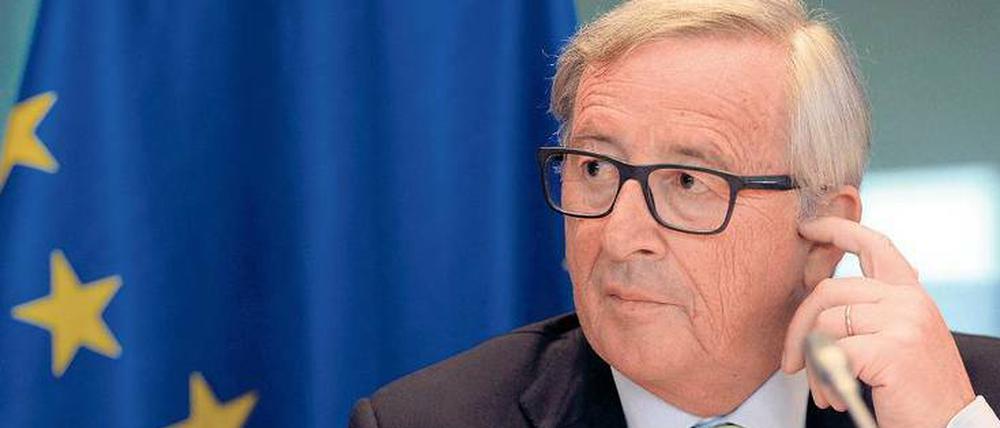 Vor dem Ausschuss zur Untersuchung der Panama-Paper-Affäre: Jean-Claude Juncker am Dienstag in Brüssel. 