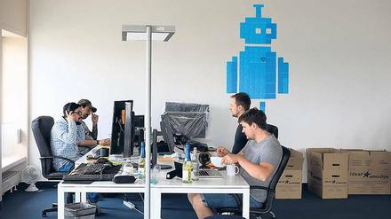 „Berliner Jobwunder“. 77 000 Menschen arbeiten in der Digitalwirtschaft, wie hier bei Finleap. Diese Finanz-Start-ups wachsen nun stärker als der Onlinehandel. 