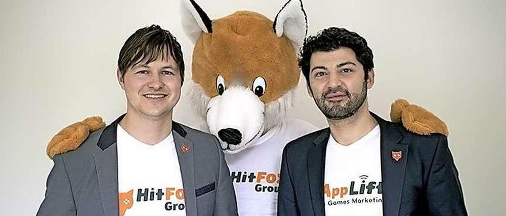 Serien-Gründer und Chef der Hit-Fox Group Jan Beckers und Kaya Taner, Mitgründer und Chef von App-Lift.