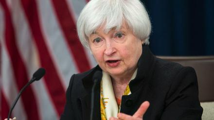 US-Notenbankchefin Janet Yellen hat die Zinsen zuletzt ein Jahr lang nicht verändert. 