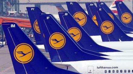Am Boden. Ab Montag, 13 Uhr, geht auf der Kurz- und Mittelstrecke bei der Lufthansa wenig.
