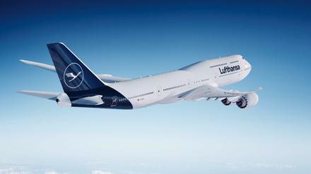 Neues Design: Die Computer-Darstellung zeigt eine Boeing 747-8 der Lufthansa. 