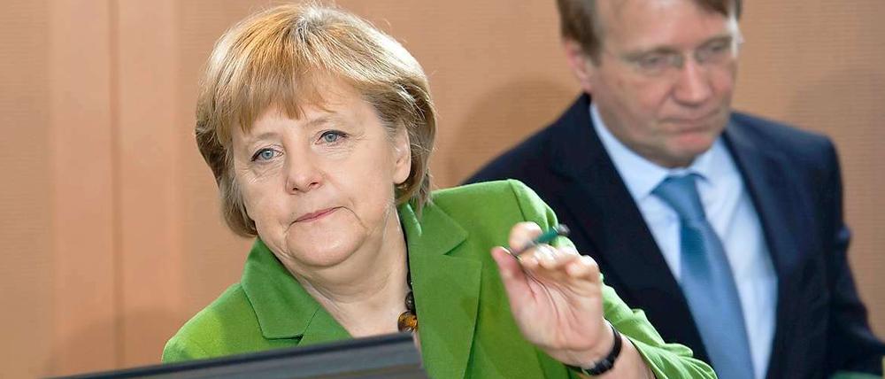 Mit Vorstellungskraft: Bundeskanzlerin Merkel.