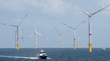 Der Windpark "Nordsee 1" steht vor der ostfriesischen Insel Spiekeroog in Niedersachsen. 