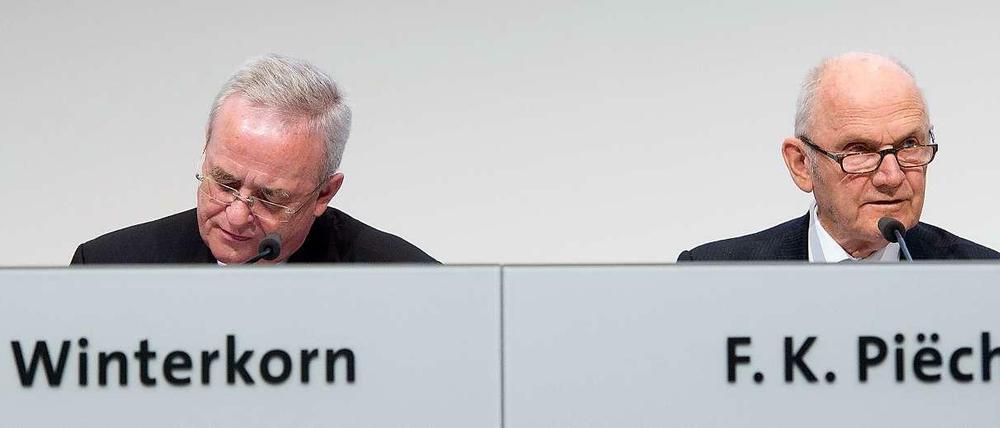 Wie geht es weiter mit VW: Konzernchef Martin Winterkorn und Ferdinand Piëch haben offenbar unterschiedliche Vorstellungen.