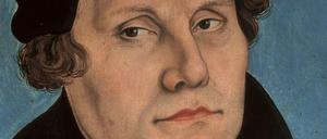 Martin Luther (1483-1546) auf einem Bild von Lucas Cranach dem Älteren. 