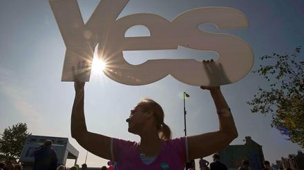 Yes. Ein Ja zu einem unabhängigen Schottland zöge ein Nein der großen Banken nach sich.