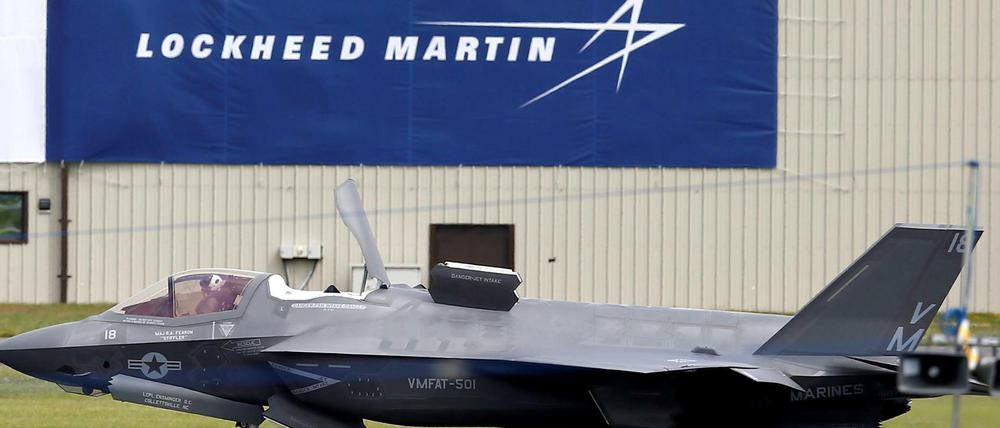 Ein Kampfjet des Herstellers Lockheed Martin. 