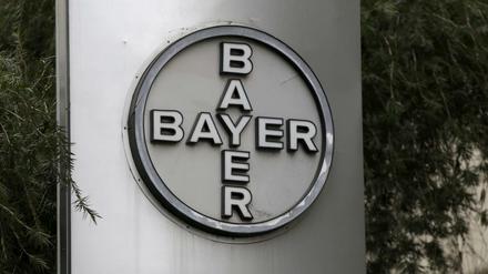Das Logo des Chemiekonzerns Bayer. 