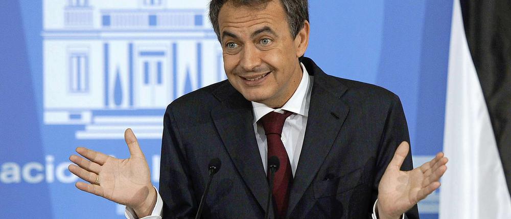 Keine Ahnung. Regierungschef Zapatero wundert sich über die Diskussionen.