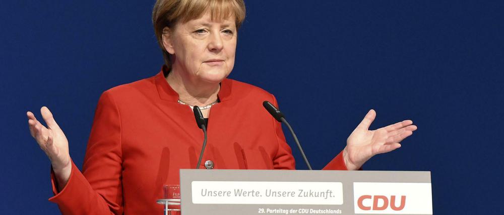 Bundeskanzlerin Angela Merkel hat am 5. Dezember den 29. Parteitag der CDU in der Grugahalle in Essen eröffnet. 