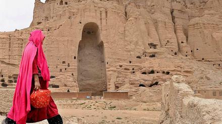 Die von den Taliban zerstörten Buddhas von Bamiyan in Afghanistan.