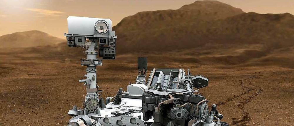 Der Marsrover "Curiosity" ist seit August 2012 auf Erkundungsfahrt.