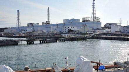 Das havarierte Kernkraftwerk Fukushima- Daiichi. 