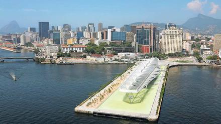 Ein Museum für den Hafen von Rio: Das spektakuläre Gebäude des Stararchitekten Santiago Calatrava soll eine der ärmsten Gegenden der Stadt aufwerten.