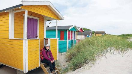 Skåne mag es bunt. Die Strandhütten sind begehrt. Doch die Besitzer nutzen sie meist nur in der Hochsaison, wenn Schwedens Wetter beständiger ist.